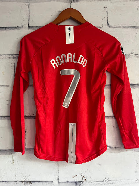 Niños Manchester United 2008 Manga Larga Ronaldo #7