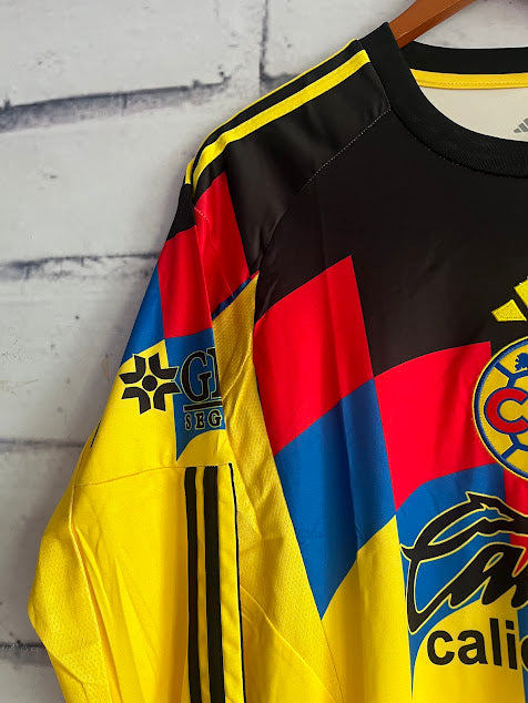 Jersey América Local Manga Larga Versión Aficionado 25/26