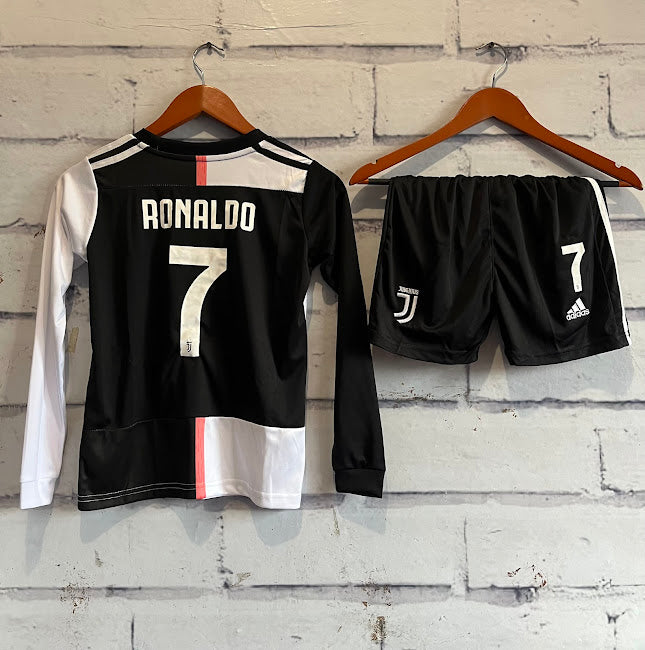 Niños Juventus 2019/2020 Ronaldo 7 Manga Larga