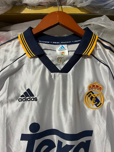 Jersey Real Madrid 1999 Blanca Retro teka