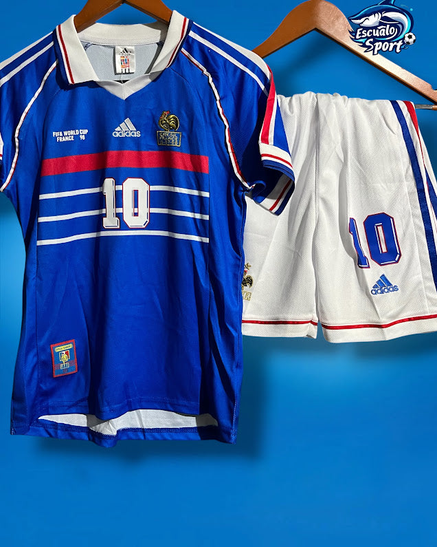 Playera Niños Francia 1998 Retro Zidane