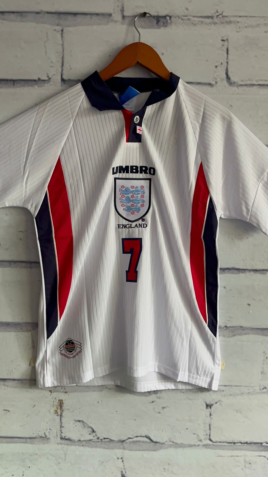 Playera Inglaterra Retro Beckham 7