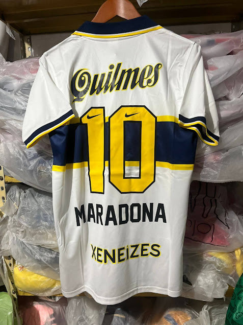 Playera Boca Jr Visita Retro Maradona 10