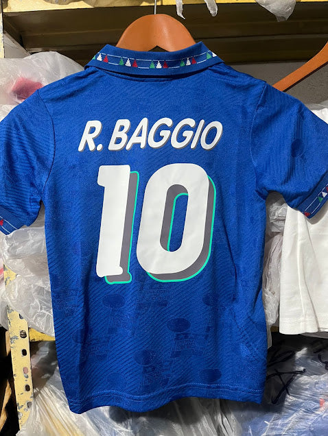 Playera Niños Italia 1994 Retro R. Baggio 10