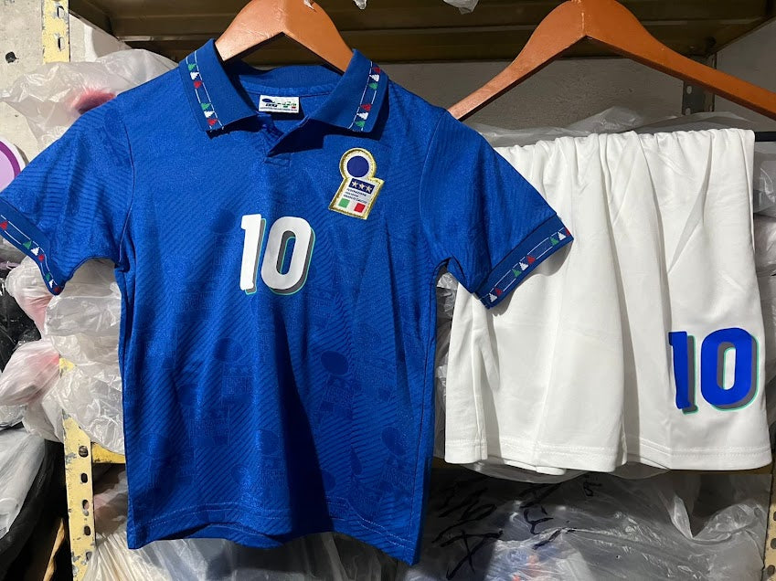 Playera Niños Italia 1994 Retro R. Baggio 10