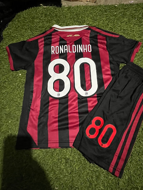 Playera Niños Milán Retro Ronaldinho 80