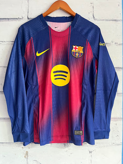 Jersey Barcelona Local Manga Larga Jugador 25/26
