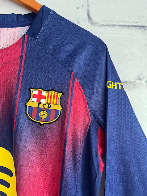 Jersey Barcelona Local Manga Larga Jugador 25/26