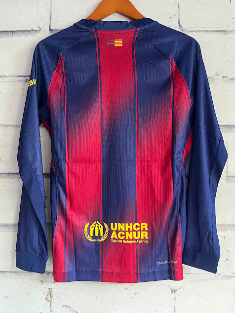 Jersey Barcelona Local Manga Larga Jugador 25/26