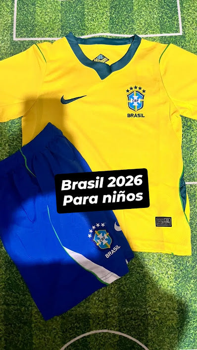 Jersey Niños Brasil Local Mundial 2026