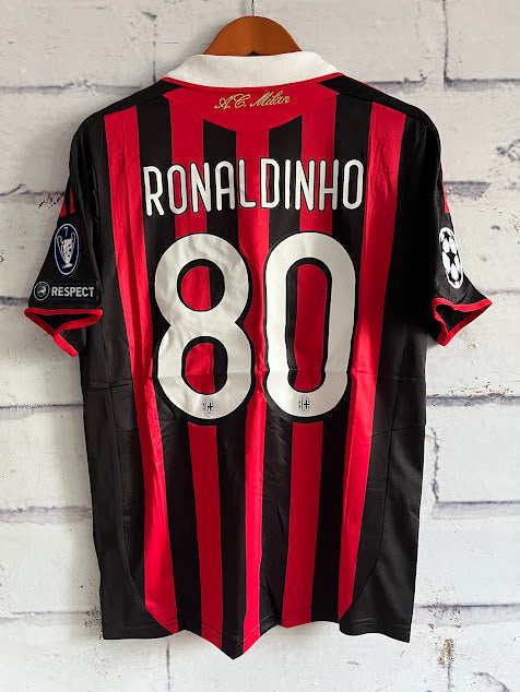 Playera Milán 2009/2010 Retro Ronaldinho 80