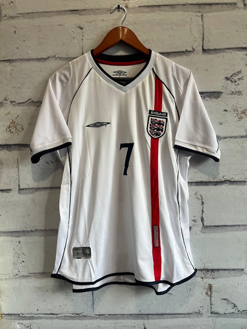 Playera Inglaterra 2002 Beckham 7 Retro