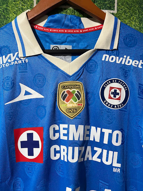 Jersey Cruz Azul Local 2026/2027 Con Los 3 Parches