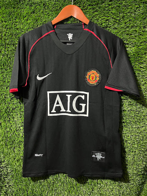 Playera Manchester United 2008 Visita/Negra Ronaldo #7