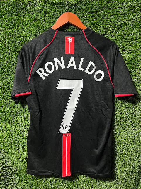 Playera Manchester United 2008 Visita/Negra Ronaldo #7