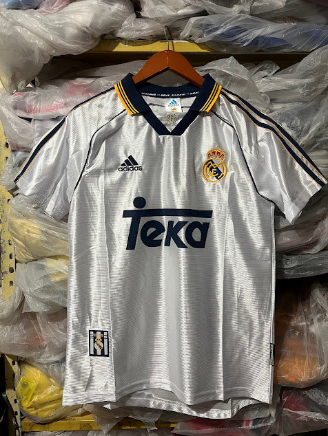 Jersey Real Madrid 1999 Blanca Retro teka