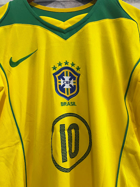Playera Niños Brasil 2004 Ronaldinho Retro