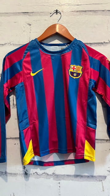 Playera Niños Barcelona 2006 Manga Larga Retro