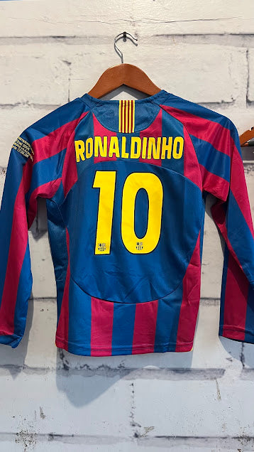 Playera Niños Barcelona 2006 Manga Larga Retro