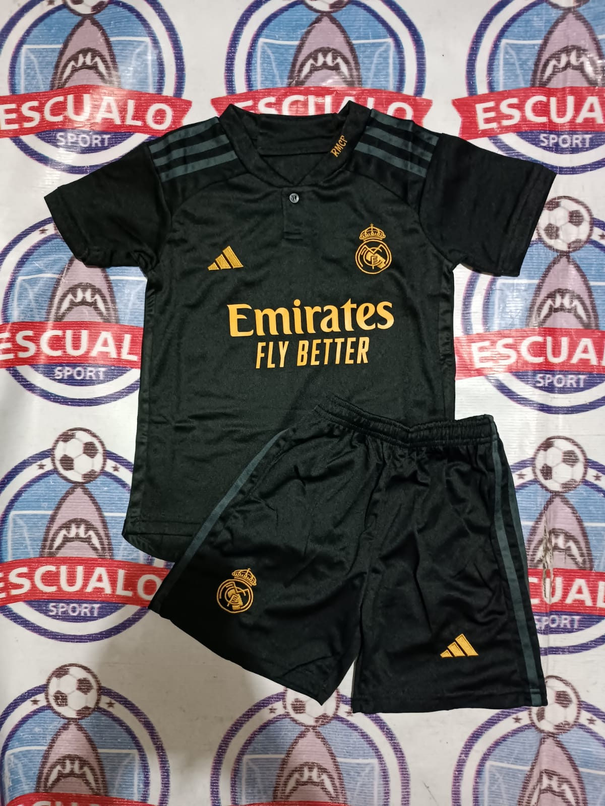 Jersey Niños Real Madrid 3era Negra