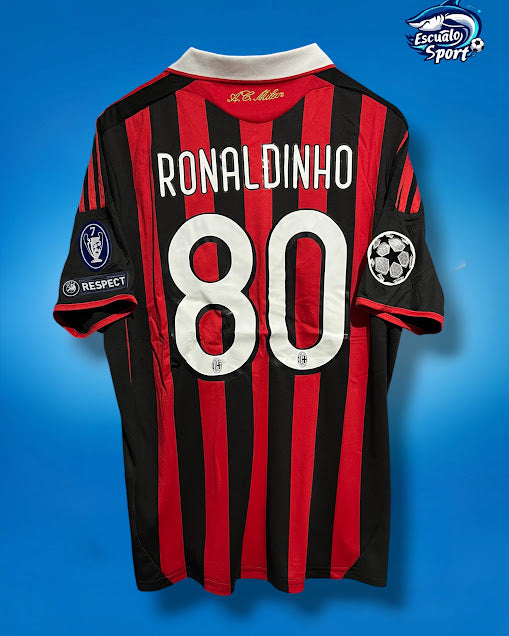 Playera Milán 2009/2010 Retro Ronaldinho 80