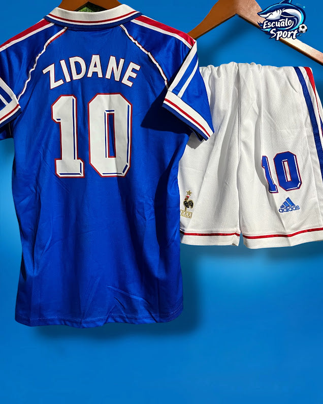 Playera Niños Francia 1998 Retro Zidane
