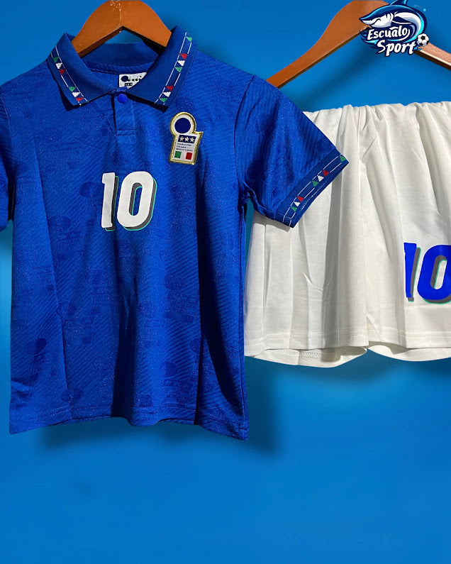 Playera Niños Italia 1994 Retro R. Baggio 10