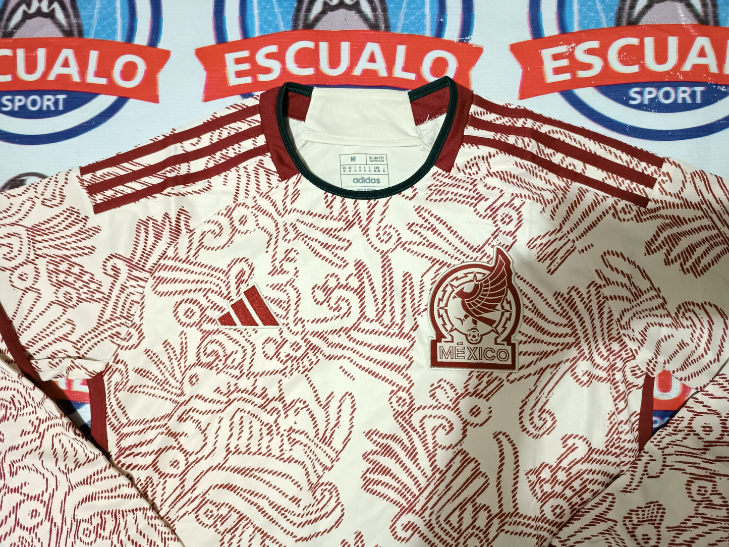 Jersey manga larga Mexico visita