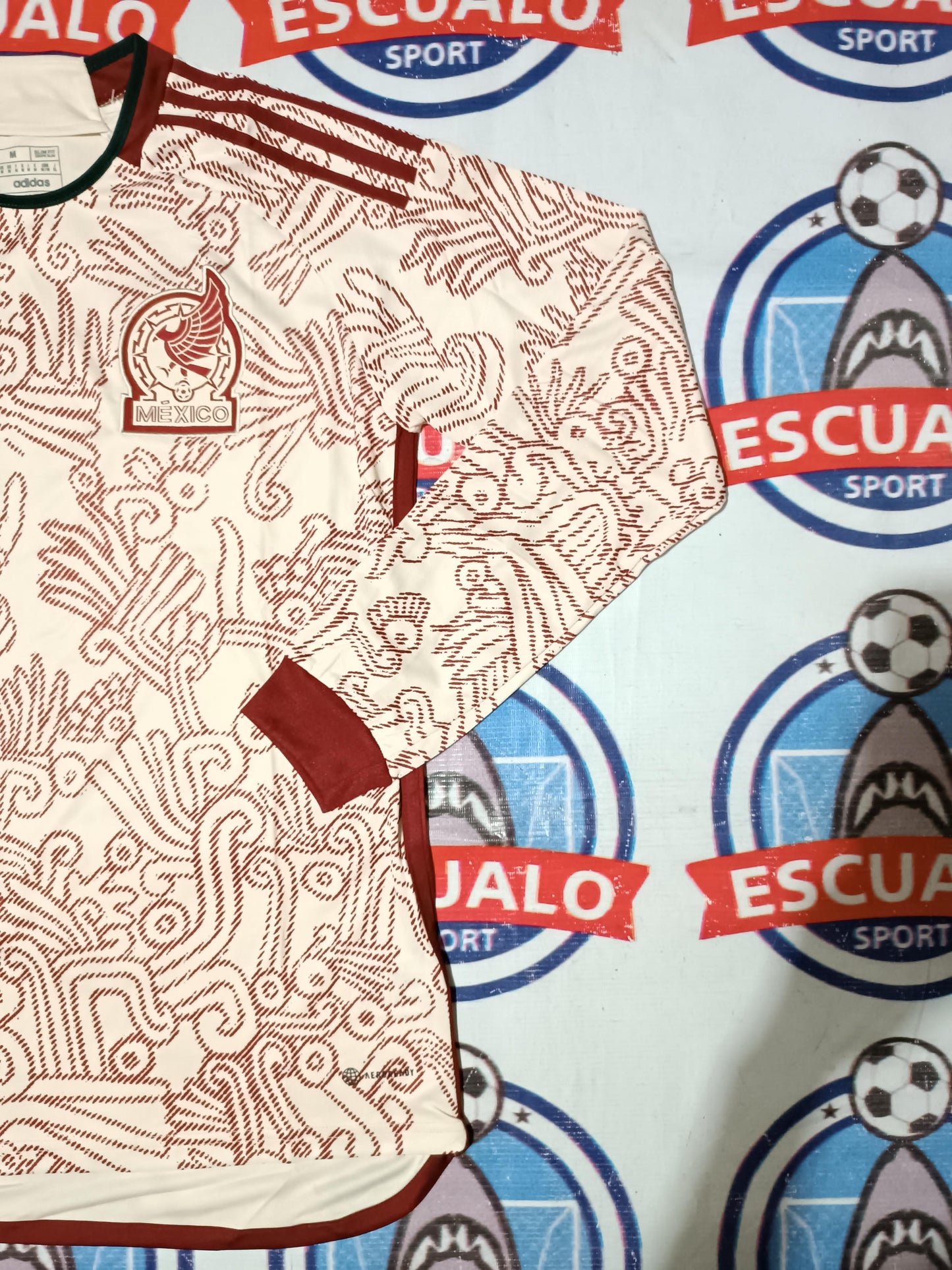 Jersey manga larga Mexico visita